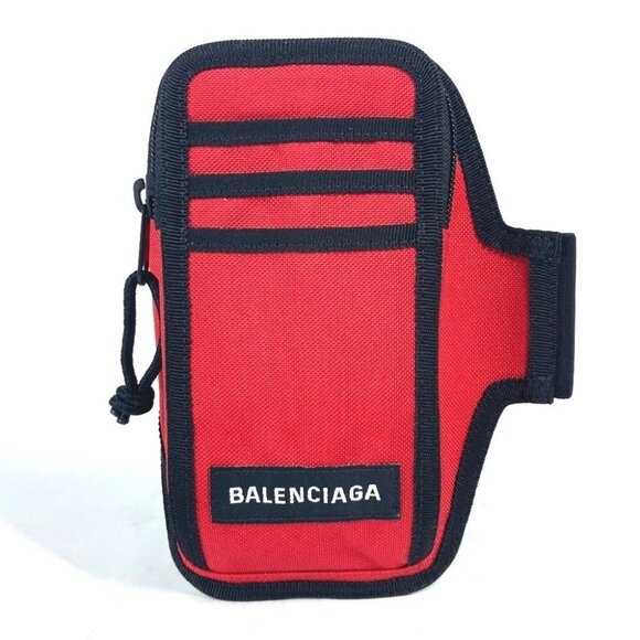 BALENCIAGA 6559472 Explorer Arm Phone Holder Bracelet Arm Warmer Pouch Unused - Picture 1 of 16